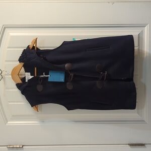 Margaret Spruce Emory Toggle Hooded Fleece Vest NWT